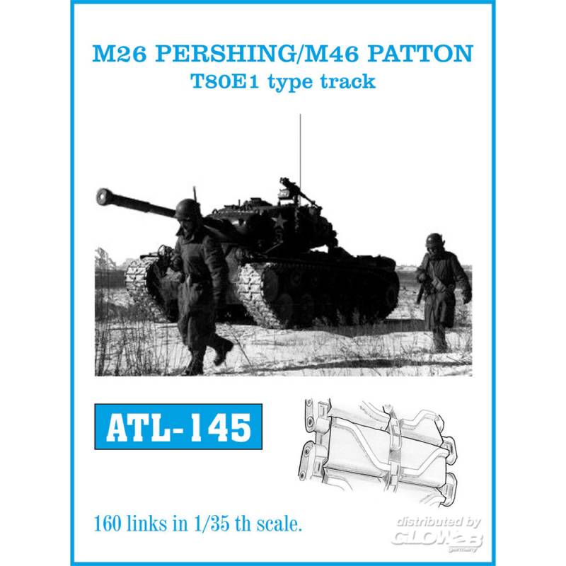 M26 PERSHING/ M46 PATTON T80E1 type track