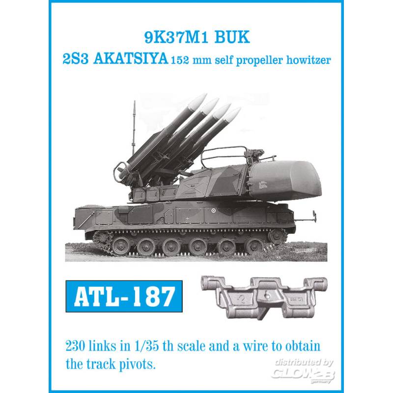 9K37M1 BUK 2S3 AKATSIYA 152 mm self propeller howitzer