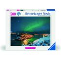 Puzzle 500 Teile – Nordlichter, Tromsø, Norwegen (Highlight-Puzzle, skandinavisch)