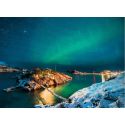 Puzzle 500 Teile – Nordlichter, Tromsø, Norwegen (Highlight-Puzzle, skandinavisch)