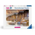 Puzzle 500 Teile - Sonnenuntergang in Kopenhagen (Highlight-Puzzle, skandinavisch)