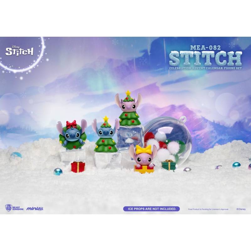 Lilo & Stitch advent calendar Mini Egg Attack Stitch celebration Figure Set (Cookie) 10 cm