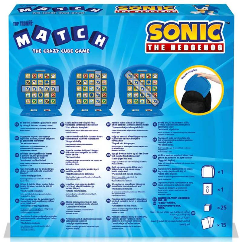 Winning Moves Sonic the Hedgehog - Top Trumps Match Board Game