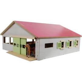 Stall mit 3 Boxen und Indoor-Arena 62x54x26,5cm