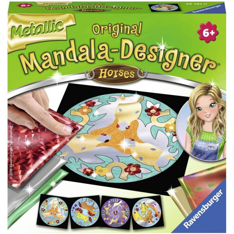 Mandala-Designer Metallische Pferde