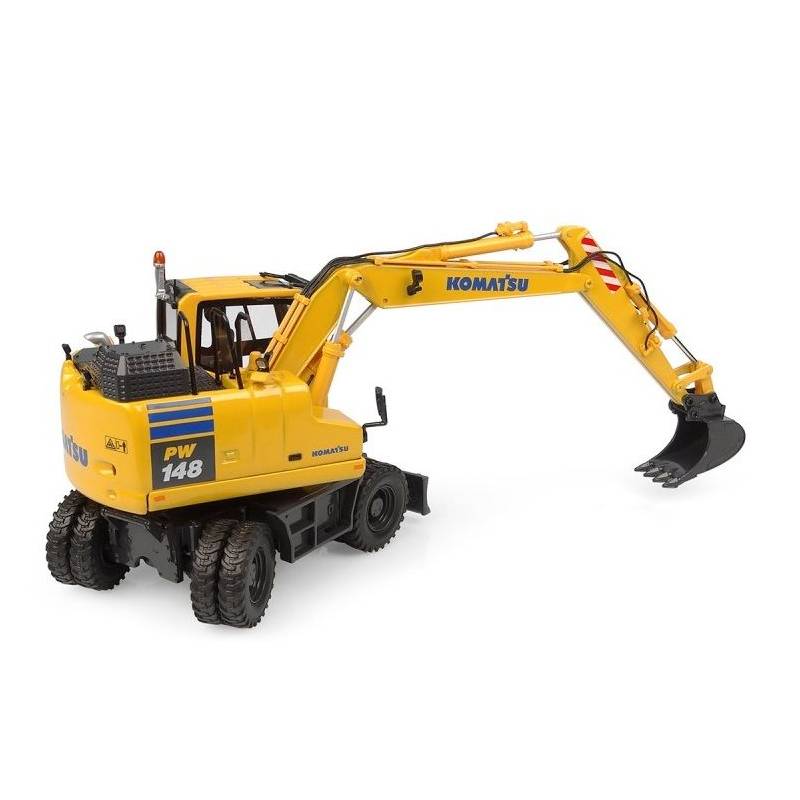 KOMATSU PW148-11 Mobilbagger mit Schaufel und Greifer