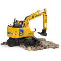 KOMATSU PW148-11 Mobilbagger mit Schaufel und Greifer