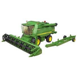 JOHN DEERE T670i Erntemaschine mit Schneidwagen Maßstab: 1/16