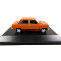 FIAT Iava 128 TV 1971, orangefarbene viertürige Limousine, verkauft in Blisterverpackung