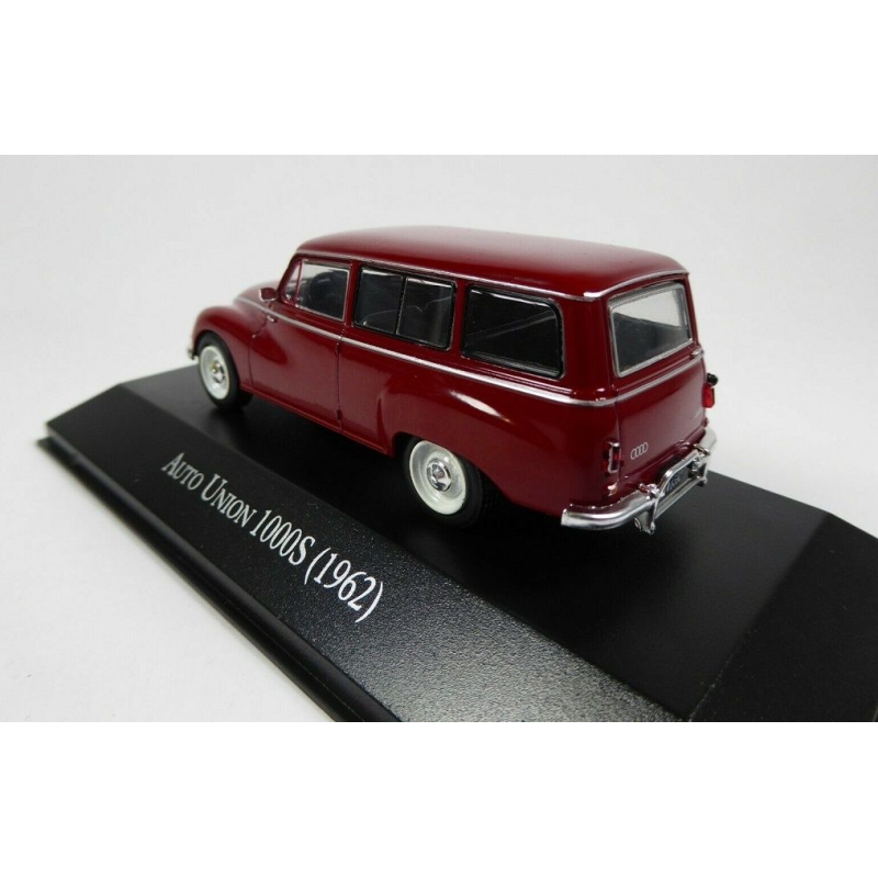 AUTO UNION 1000er Kombi, Baujahr 1962, Burgunderrot, in Blisterverpackung verkauft