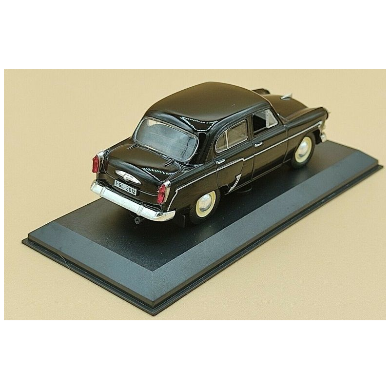 MOSKVITCH 407 1958 schwarze 4-türige Limousine, verkauft in Blisterverpackung