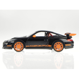 PORSCHE 911 GT3 RS Schwarz und Orange Miniatur 