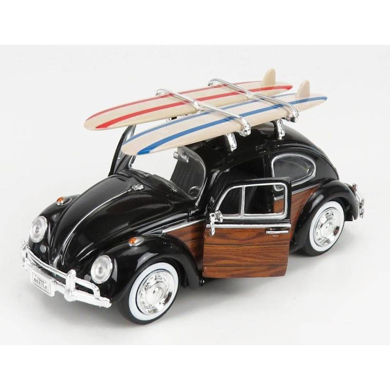 VOLKSWAGEN Käfer 1966 Schwarz mit Surfbrett