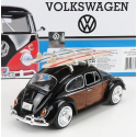 VOLKSWAGEN Käfer 1966 Schwarz mit Surfbrett