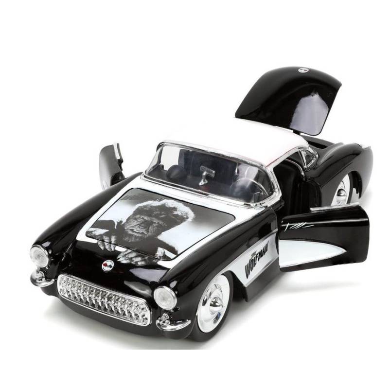 CHEVROLET Corvette mit WOLFMAN Black Figur 1957