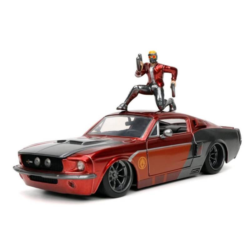 FORD Mustang Shelby GT500 mit STAR LORD Figur Guardians of the Galaxy 1967