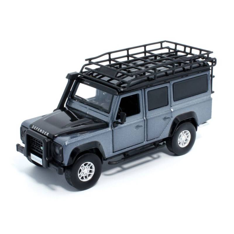 LAND ROVER Defender 110 grau mit Geräuschen und Lichtern