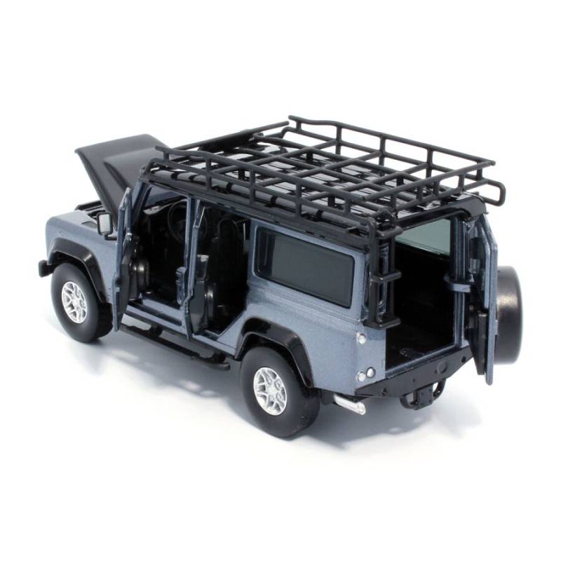 LAND ROVER Defender 110 grau mit Geräuschen und Lichtern