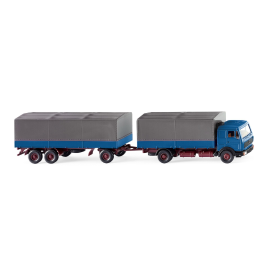 MERCEDES-BENZ NG 4x2 Curtainsider und Anhänger 1+2 Achsen Modellbau 