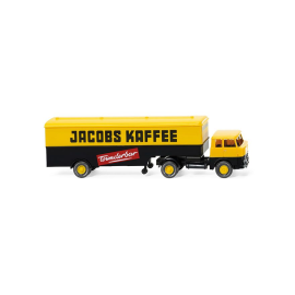 HENSCEL HS14/16 4x2 mit halbstarrer Karosserie 1 Achse Jacobs Kaffee Modellbau 