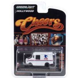 Amerikanischer Postwagen US Mail aus der Fernsehserie Cheers, verkauft in Blisterverpackungen Baustellenfahrzeug-Modellbau 