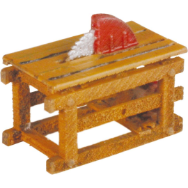 Holzzerkleinerungsmaschine und Tischkreissäge Baustellenfahrzeug-Modellbau 