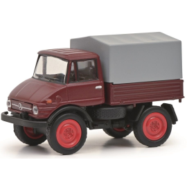 UNIMOG U406 Rot Baustellenfahrzeug-Modellbau 
