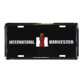 Metallplatte INTERNATIONAL HARVESTER Schwarz - 30 x 15 cm 