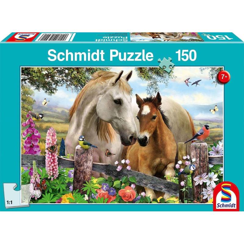 150-teiliges Puzzle Stute und ihr Fohlen 