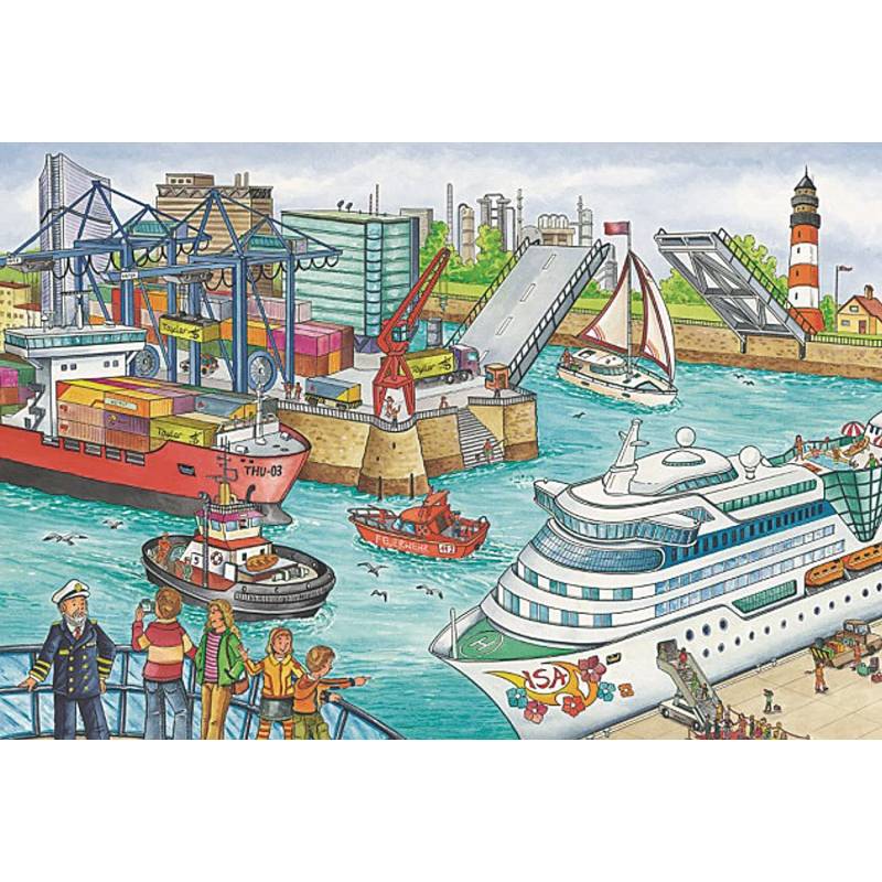 4 Puzzles 26 und 48 Teile Transportmittel SCHMIDT