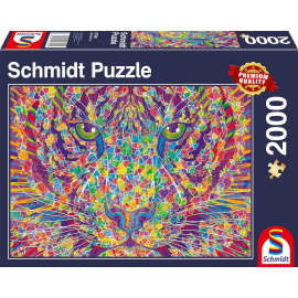 2000 Teile Puzzle Bunter Tiger 