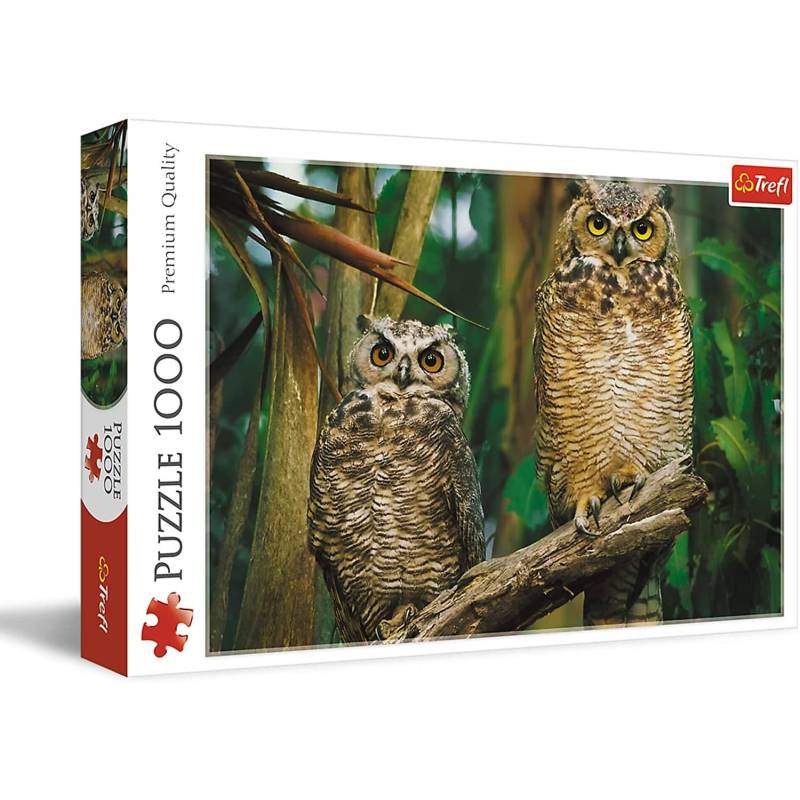 1000 Teile Puzzle Zwei Eulen 