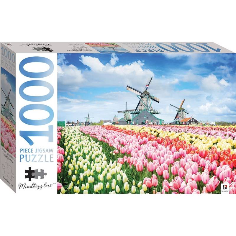 1000-teiliges Puzzle Holländische Windmühlen 