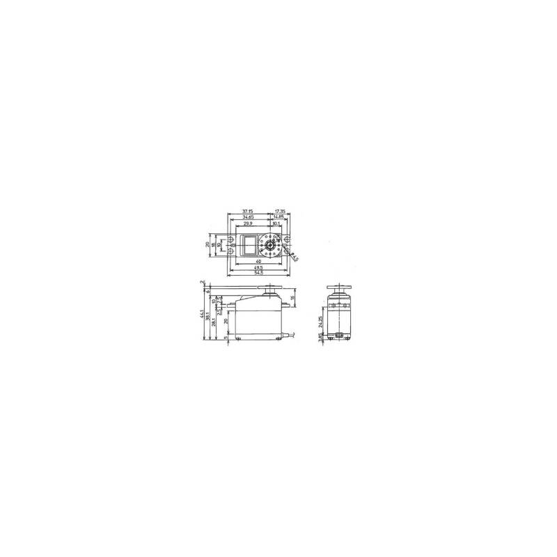 FUTABA S-A301 Digital Servo 9kg/cm 0.13s MG HV S.BUS2