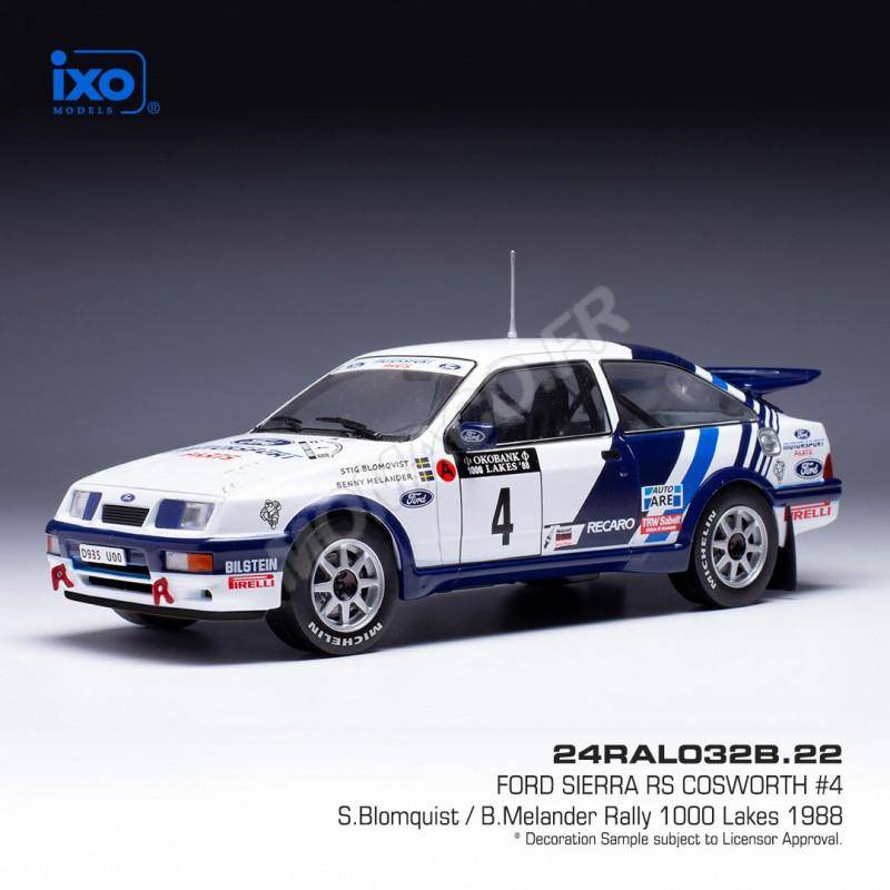 FORD SIERRA RS COSWORTH 4 BLOMQVIST/MELANDER RALLYE DES 1000 LACS 1988