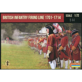 British Infantry Firing Line Figure 1701-1714 1:72