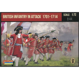 Figure British infantry attacking 1701-1714 1:72