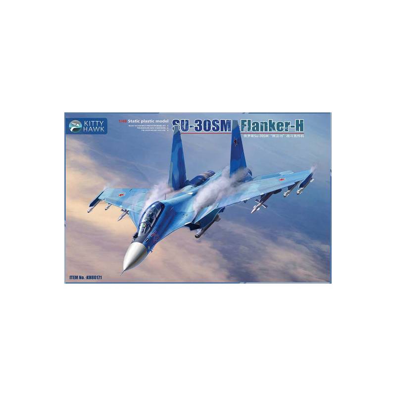 Plastic model aircraft Sukhoi Su-30SM Flanker-H 1:48