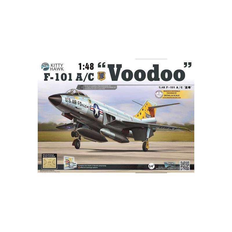 Plastic model aircraft F101 A/C VOODOO 1:48