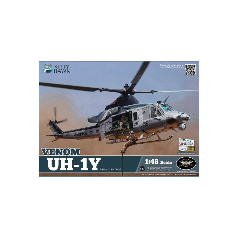 UH-1Y VENOM helicopter plastic model