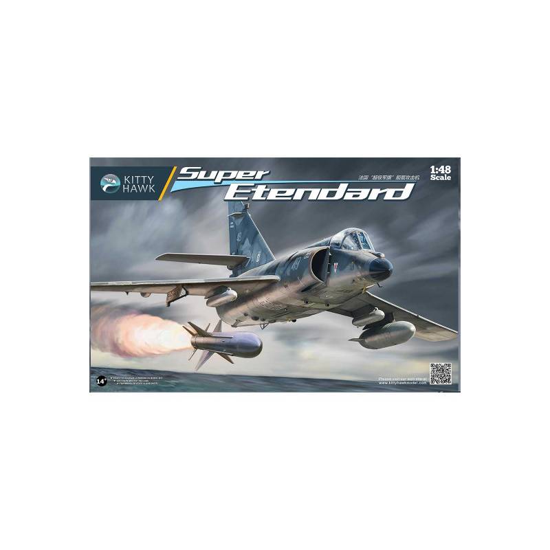 Plastic model of SUPER ETENDARD aircraft 1:48