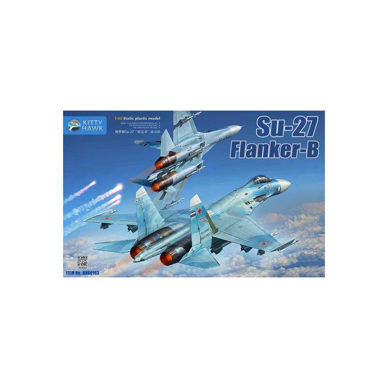 Plastic model aircraft Sukhoi Su-27 Flanker-B 1:48