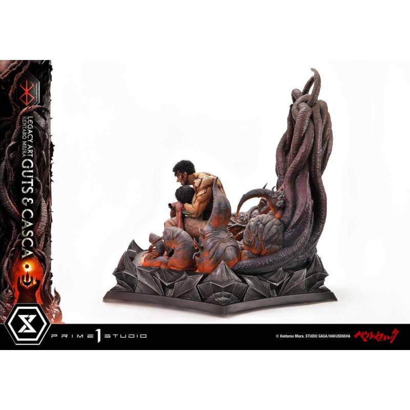 Berserk statuette Legacy Art Kentaro Miura 1/4 Guts & Casca Bonus Version 72 cm