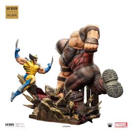 Marvel - Statuette 1/10 BDS Art Scale Wolverine vs Juggernaut heo EU Exclusive 30 cm Statuen 