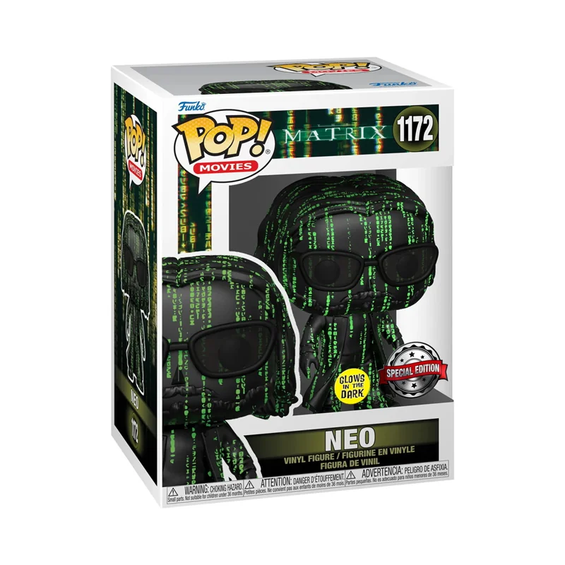 Matrix 4 Pop Neo Coded Glow In The Dark Exclusive Pop Figur 