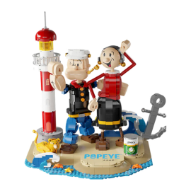 Popeye Pantasy Popeye & Olivia 33cm Building Set Modell 