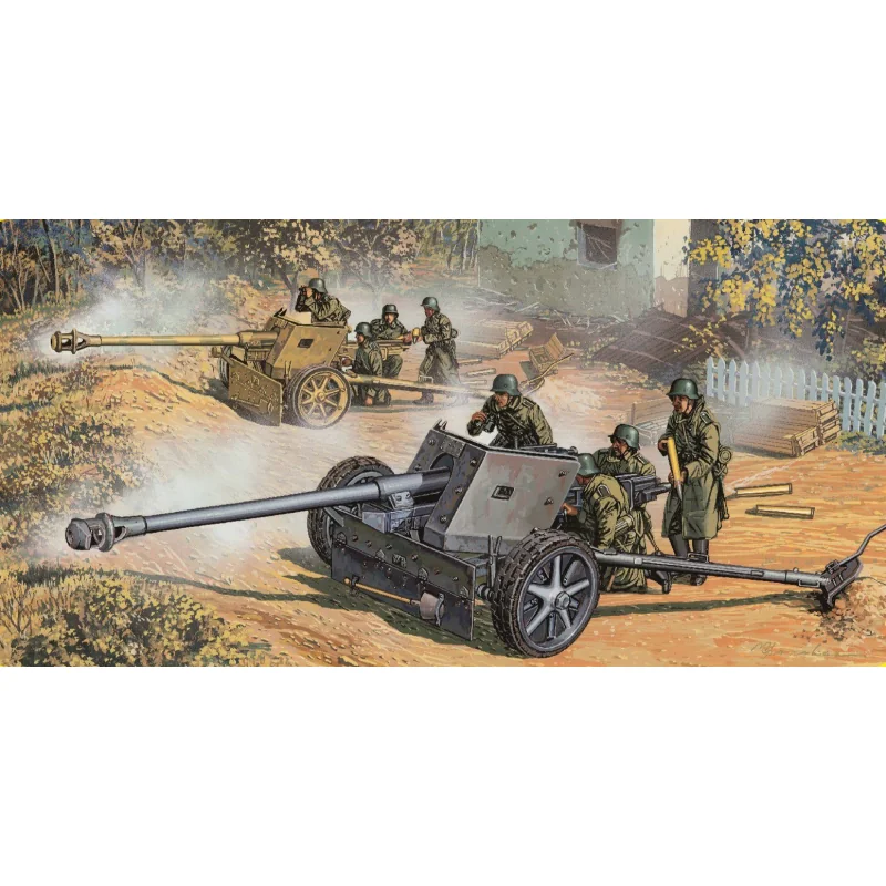 Cannon7.5cm PaK40&servants Modellbausatz 