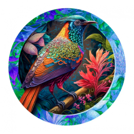 Wooden puzzle – Colorful Bird – 550 pcs (50 unique pcs) 