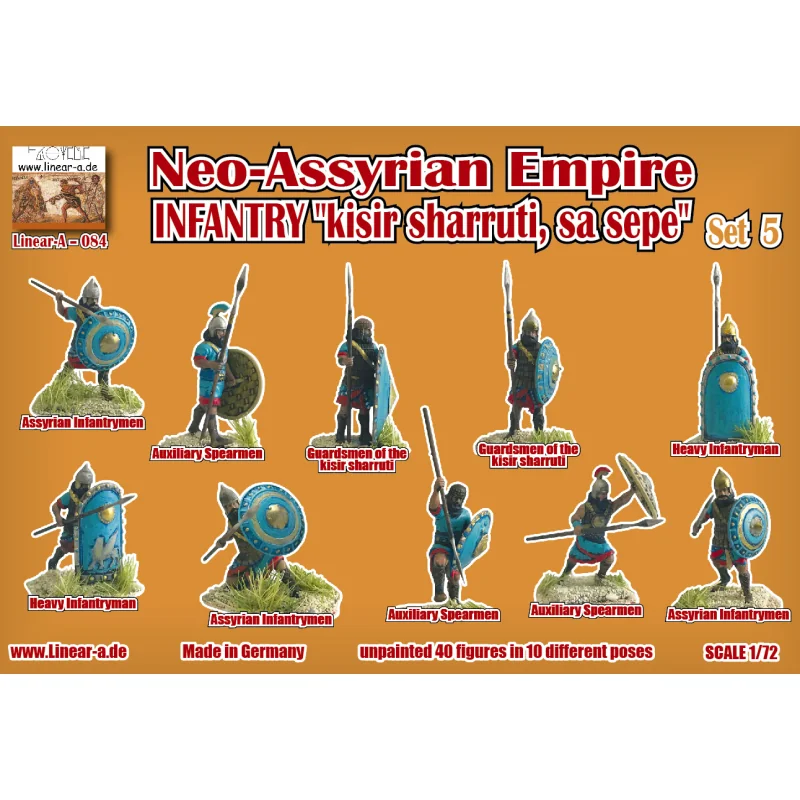 Neo-Assyrian Empire 911-605 BC Set 4 INFANTRY Historische Figuren