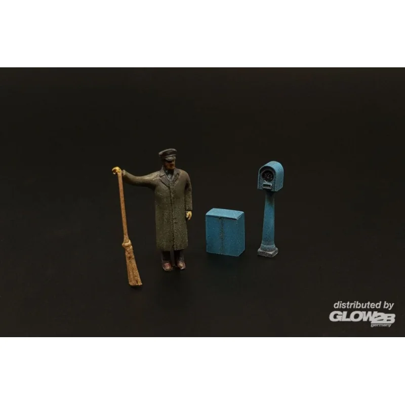 Street sweeper and parking meter Modellauto